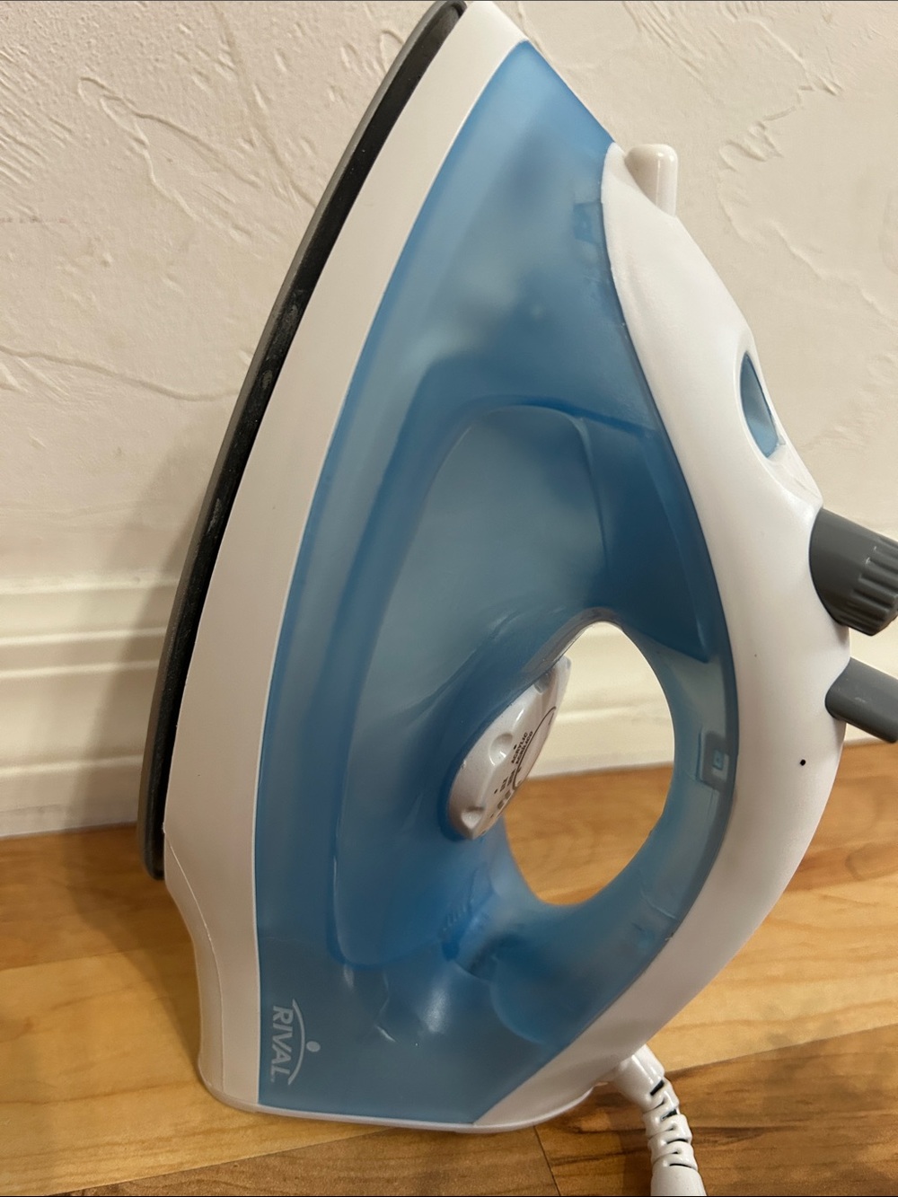 Blue & White Compact Steam Iron by Rival - Picture 2 of 6